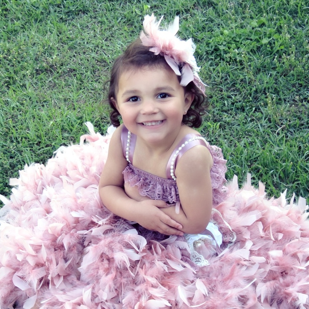Girls Feather dress 2-3t